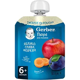 Набір фруктових пюре Gerber Pouch (10 шт. х 90 г) - мініатюра 2
