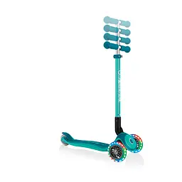 Самокат Globber Primo foldable plus lights, колеса з підсвічуванням, зелений (439-107) - мініатюра 4