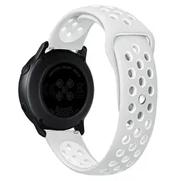 Спортивний ремінець Primo Perfor Sport для годинника Samsung Galaxy Watch Active/Active 2 Grey White - мініатюра 2