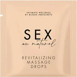 Пробник Bijoux Indiscrets Sachette Revitalizing Intimate Massage Drops- Sex Au Naturel (2 мл)