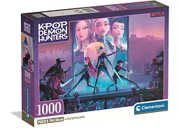 Пазл Clementoni Героїні фільму K-Pop Мисливці на демонів (K-Рop Demon Hunters Puzzle - 1000 pcs.), 1000 ел. (37121)