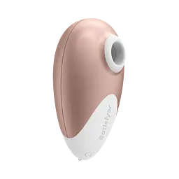 Вакуумний стимулятор клітора Satisfyer Deluxe золотий - мініатюра 3