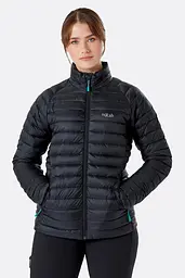 Пуховик жіночий Rab Microlight Jacket Womens 10 Чорний