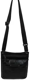 Чоловіча шкіряна сумка Mykhail Ikhtyar 24х26х3 см Чорний (45041 croco black) - мініатюра 4