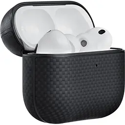 Чохол Pitaka Aramid Fiber Magnetic Case для Apple AirPods Pro 3 Black/Gray (APM2501) [170967] - мініатюра 3