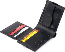 Шкіряне чоловіче портмоне GRANDE PELLE 11х9х2 см acs0027534 - мініатюра 3