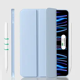 Чохол до планшета BeCover Tri Fold Soft TPU Silicone Apple iPad Pro 11" M4 2024 Light Blue (711748) - мініатюра 4