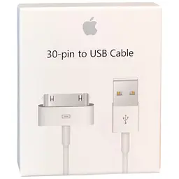 USB-Кабель Foxconn для iPhone 4, 4s - iPad 1, 2 3 (Apple 30-Pin) білий