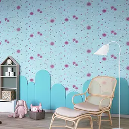 Самоклеюча 3D панель Sticker Wall 700х770х4мм Блакитні кульбаби 322 SW-00001362 - мініатюра 5