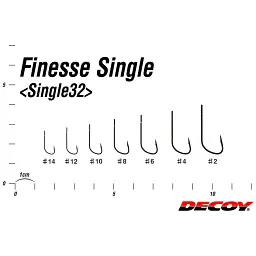 Гачок Decoy Single32 14 (12 шт/уп) - мініатюра 3