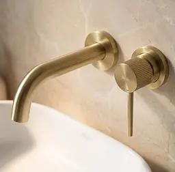 Змішувач для умивальника Rea Lungo Stripe прихованого монтажу brushed gold REA-B7431 - мініатюра 3