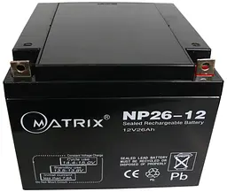Аккумуляторная батарея для ИБП Matrix AGM VRLA 12 V / 26 А*ч (NP26-12)