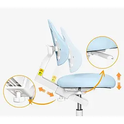 Дитяче крісло Evo-kids Mio Lite Blue (Y-208 KBL) - мініатюра 5