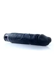 Вібратор Real Skin Multispeed Black, 22 см - мініатюра 4