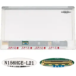 Матриця 15.6 N156HGE-L21 (1920*1080 40pin LED NORMAL матова роз'єм ліворуч знизу) для ноутбука