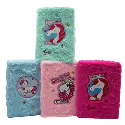Блокнот пухнастий Unicorn, А5, 80 аркушів, клітинка, 70 г/м² (В асортименті) - мініатюра 2