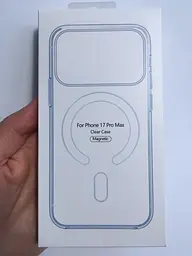 Протиударний чохол для Apple iPhone 17 Pro Max Clear Case Ultra Hybrid MagSafe Прозорий з магнітом - мініатюра 2