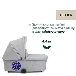 Коляска Chicco Bellagio 2 в 1 світло-сіра (87136.40.01) - мініатюра 4