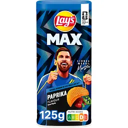Чіпси Lay’s Max Paprika FIFA World Cup 26 Lionel Messi зі смаком паприки 125 г