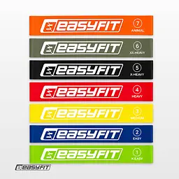 Резинки для фітнесу EasyFit набір з 7 штук - мініатюра 6