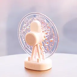 Проектор-нічник ZAY-L07 Sky Wheel 2in1 + Bluetooth колонка Pink - мініатюра 2