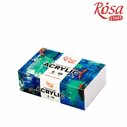 Набір акрилових фарб COLOR 6×10 мл ROSA Start (4823098530978)