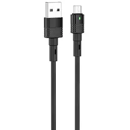 USB Cable Hoco U82 Cool Grace MicroUSB Black 1m