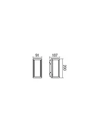 Бра вуличне VITRA AP E27 1X15W IP54 BK (5.1.1) Redo 9107 - мініатюра 2