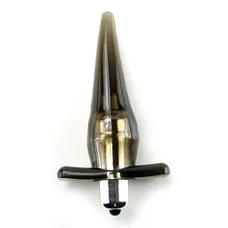 Анальный вибратор Power Buttplug, 9,5х3,5 см, черный