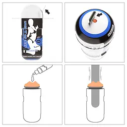 Мастурбатор SEX IN A CAN MOUTH LOTUS TUNNEL LOVETOYS 66-LV3600508-01 102555 - мініатюра 2