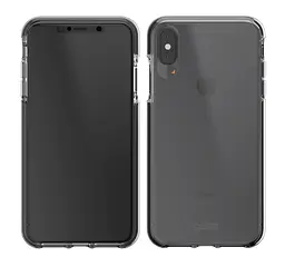 Оригинальный противоударный чехол для iPhone XS / iPhone X Gear4 Piccadilly D3O Black + Прозрачный - миниатюра 3