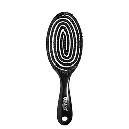 Щітка для волосся масажна продувна Salon Professional 18200 SL, чорна - мініатюра 2