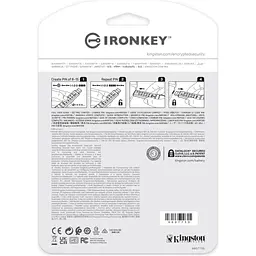USB флеш накопичувач Kingston 32GB IronKey Keypad 200 AES-256 Encrypted Blue USB 3.2 (IKKP200/32GB) - мініатюра 7