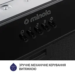 Витяжка Minola HBI 52622 BL GLASS 700 LED (повновбудована) - мініатюра 6