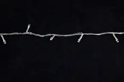Гірлянда нитка на ялинку Тепло-біла 28 метрів 400 лампочок Laplandia світлодіодна від мережі прозорий провід (ww.01.5Т.400-) - мініатюра 3
