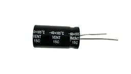 Конденсатор 47mF 400V Size 16x25mm робоча температура -40…+105