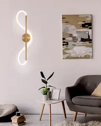 Бра, настінний світильник Goldlux 327994 Emma Led 1x19W 4000K 2230Lm IP20 Золотий - мініатюра 3