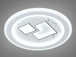 Світильник стельовий LED Diasha 6017-300, 48W, 3000K, білий акрил, сучасний стиль, діаметр 30 см, IP20, 2640 лм - мініатюра 3