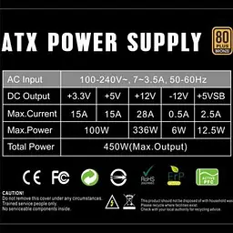 Блок живлення Gamemax 450W (GP-450) - мініатюра 5