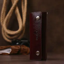 Жіноча шкіряна ключниця SHVIGEL 14.5х6х2 см acs0025825 - мініатюра 6