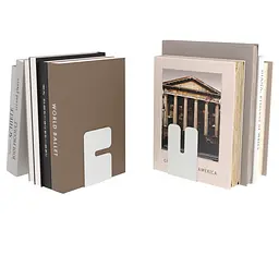 Тримачі для книг (комплект 2 шт) Nice & Cozy Bent білі
