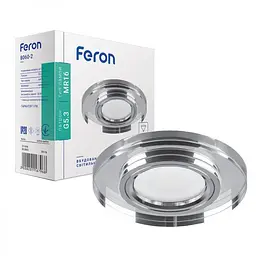 Свiтильник точковий Feron 8060-2 під лампу срібло (20116)