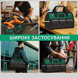 Посилена сумка для зберігання та перенесення інструментів 23 дюйми (52х29х33см) 50 літрів - мініатюра 10