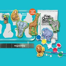 Набір для виготовлення гіпсових магнітів 4M Mould & Paint Зоопарк (00-04775) - мініатюра 5