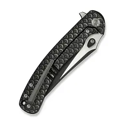 Ніж складаний туристичний Weknife Dracarys, (9.1 см) Böhler M390 / титан 6AL4V чорний - мініатюра 5