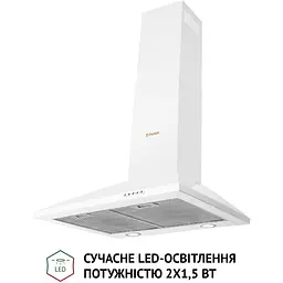 Витяжка купольна Perfelli K 6210 WH 700 LED - мініатюра 2