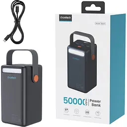 Павербанк Choetech Black 50 000 mAh / 65 Вт (B664-CCBE) - мініатюра 5