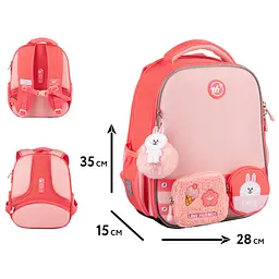 Рюкзак шкільний каркасний YES Line Friends Pretty Cony H-100 - мініатюра 2