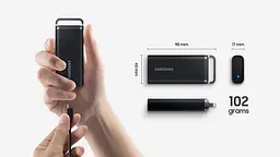 Портативний SSD Samsung 4TB USB 3.2 Gen 1 Type-C T5EVO Shield - мініатюра 10