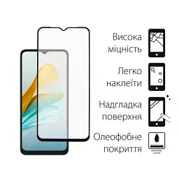 Скло захисне Dengos ZTE Blade A53/A53 Pro (black) (TGFG-332) - мініатюра 2